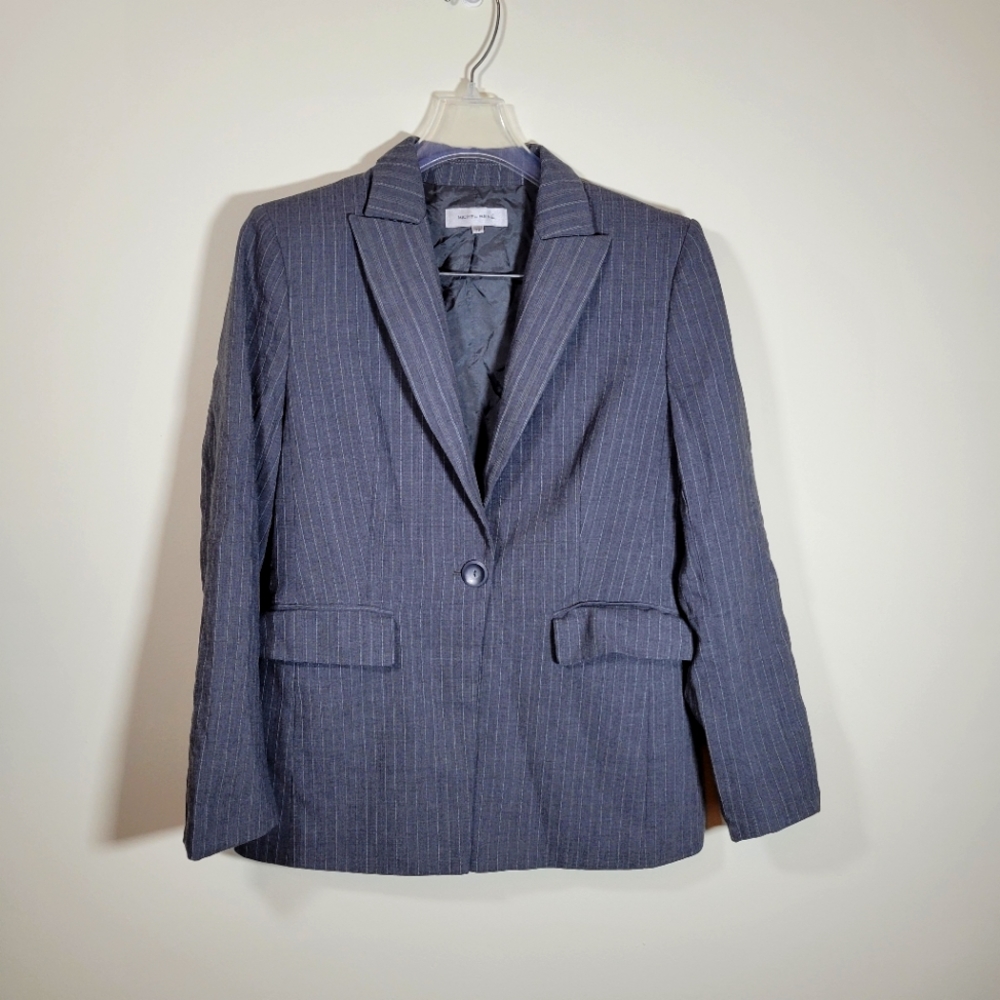 Women's Michel Rene Pinstripe Blazer, Size 38